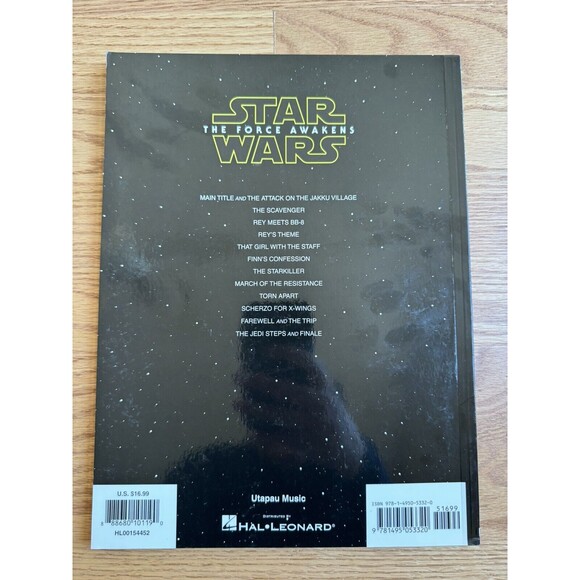 Star Wars The Force Awakens Movie John Williams Book Of Sheet Music Easy Piano - Picture 2 of 4